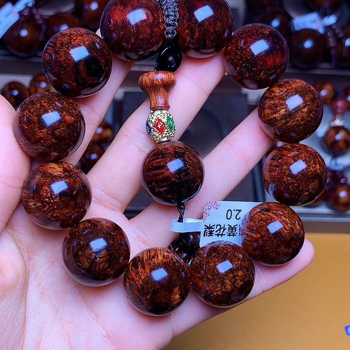 花梨木类手串/手链黄花梨风化料老挝花梨土埋料2.0