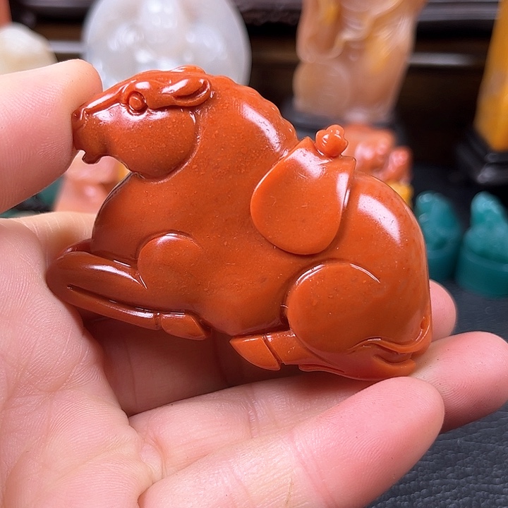 寿山石芙蓉体把玩马上有钱