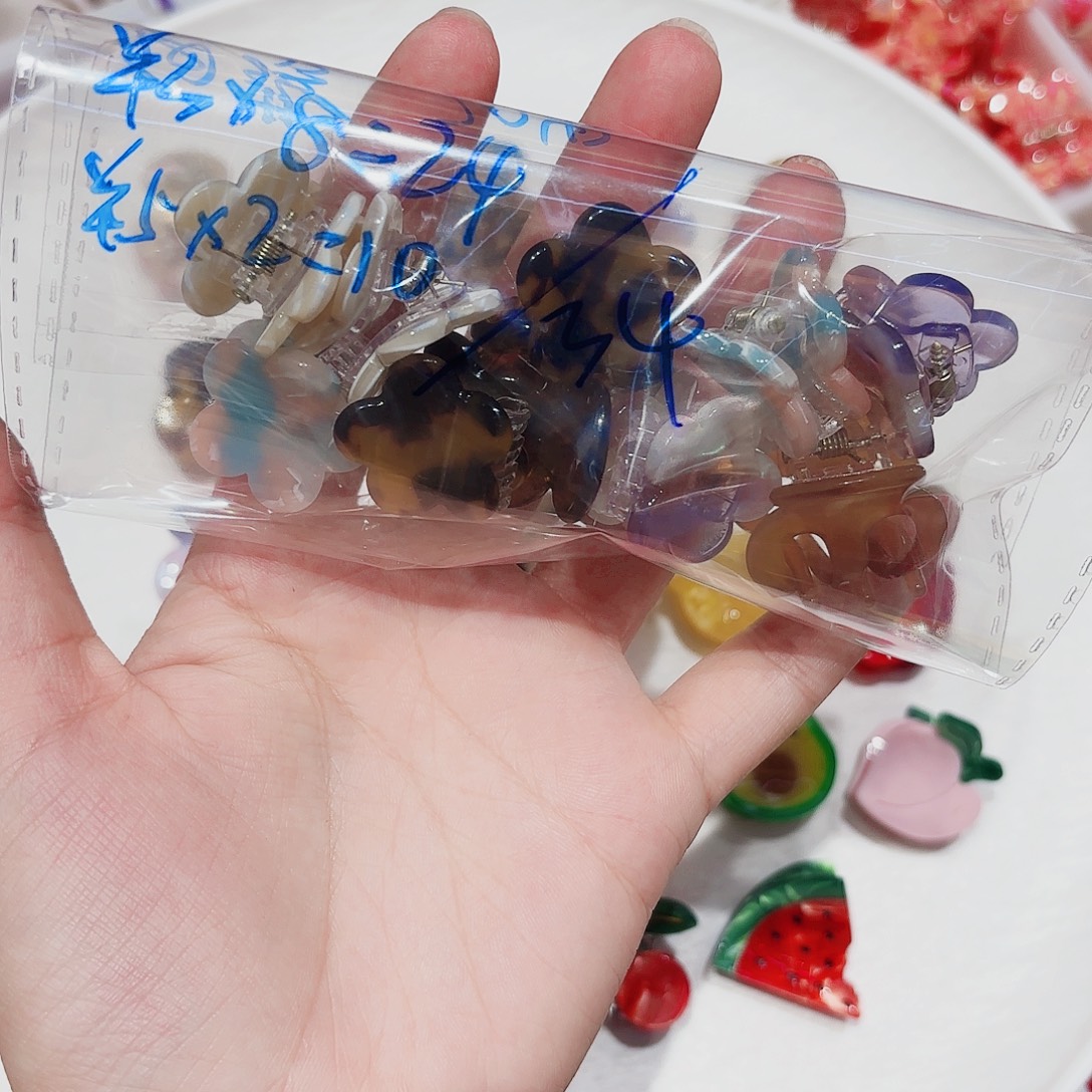 白***儿非金属发饰小可爱一组