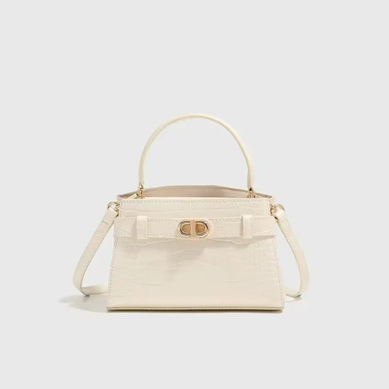 2025时尚新款潮流轻奢鳄鱼纹压花百搭单肩斜挎手拎女包