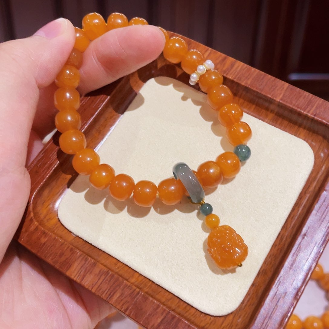 蜜蜡手链未镶嵌手串