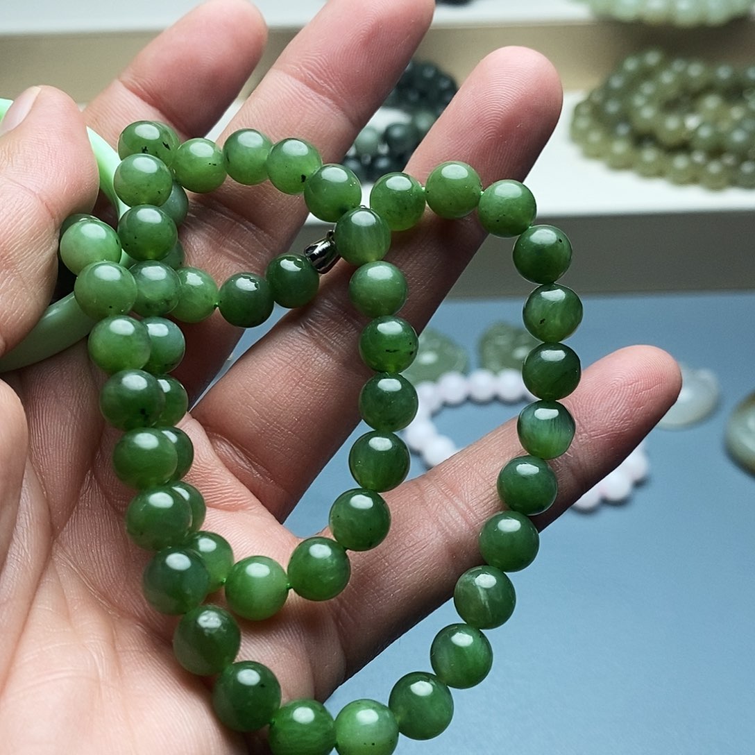 和田玉未镶嵌手链