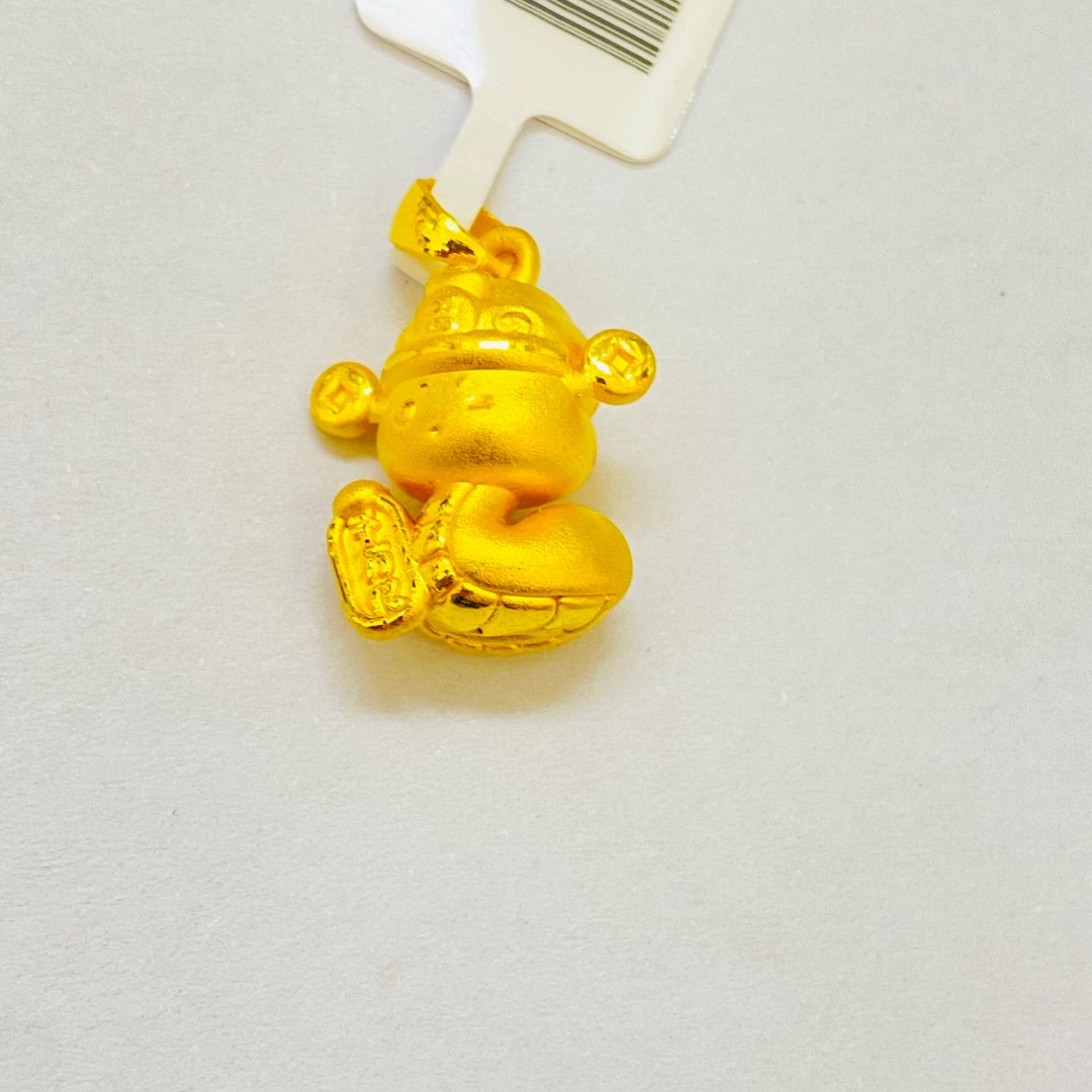 【旺旺金选】 足金999 财神生肖蛇 1.69