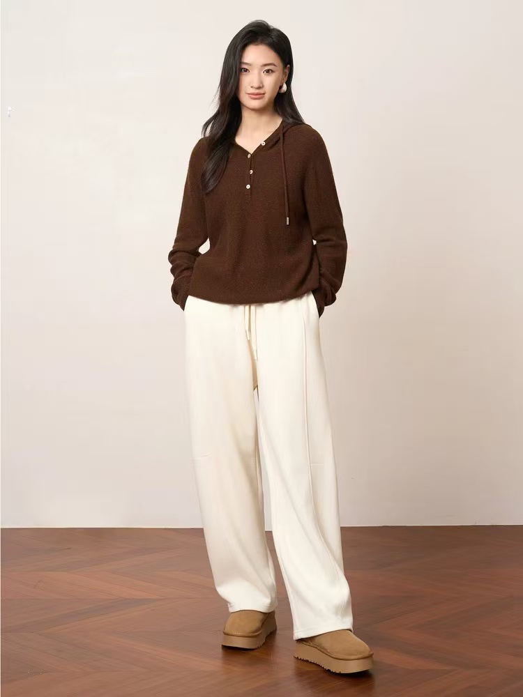 春秋季2025新款设计感宽松休闲外搭连帽长袖上衣9155