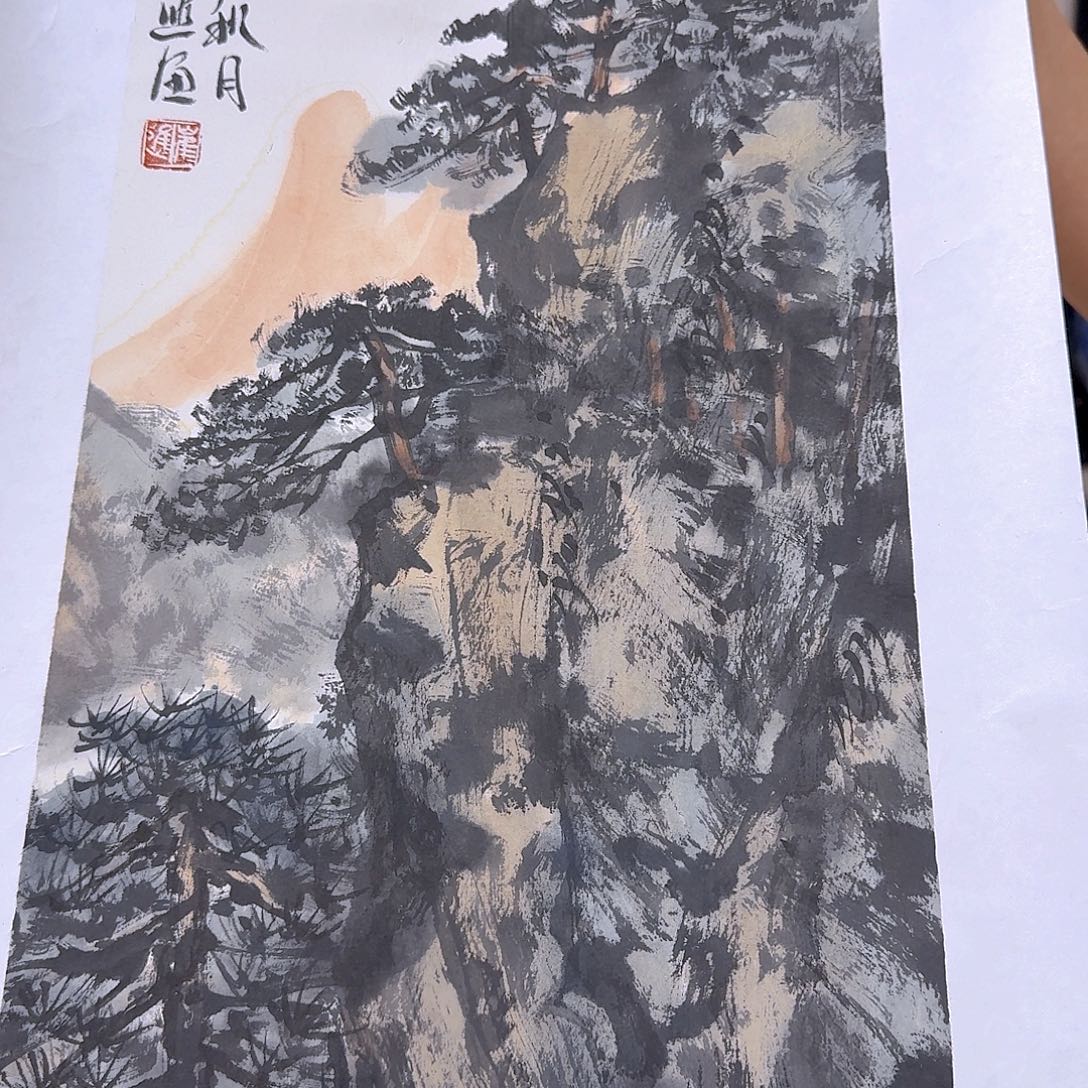 国画我在外面吃饭呢你