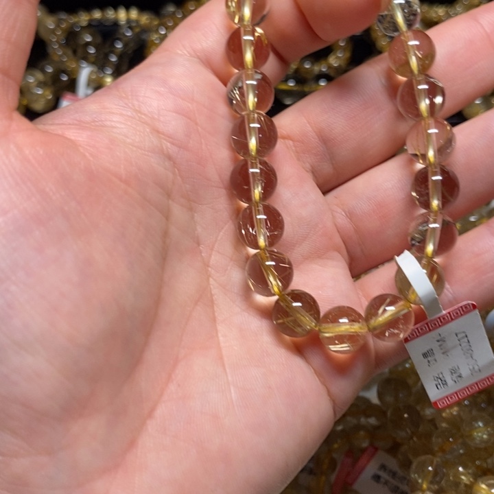 水晶手链未镶嵌e****o天然钛晶