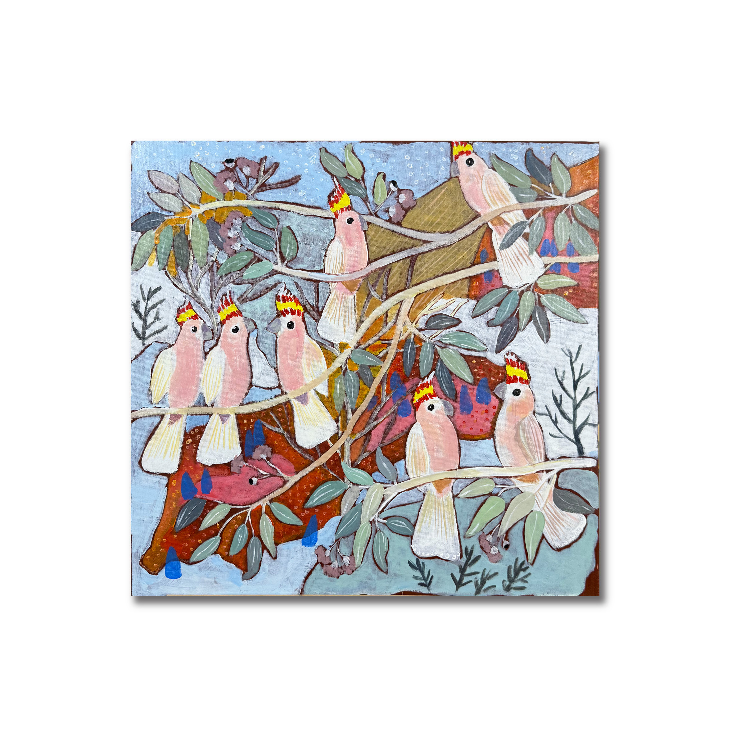 【春和景明】50*50 纯手绘油画