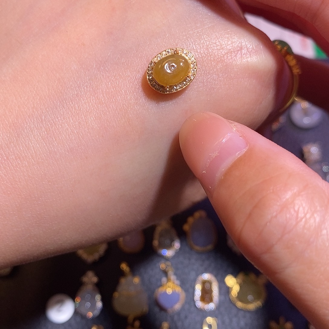 翡翠银S925镶嵌项链