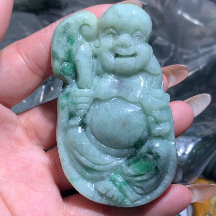 翡翠未镶嵌颈饰保真天然A货翡翠
