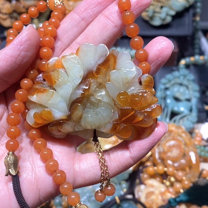 岫玉毛衣链未镶嵌