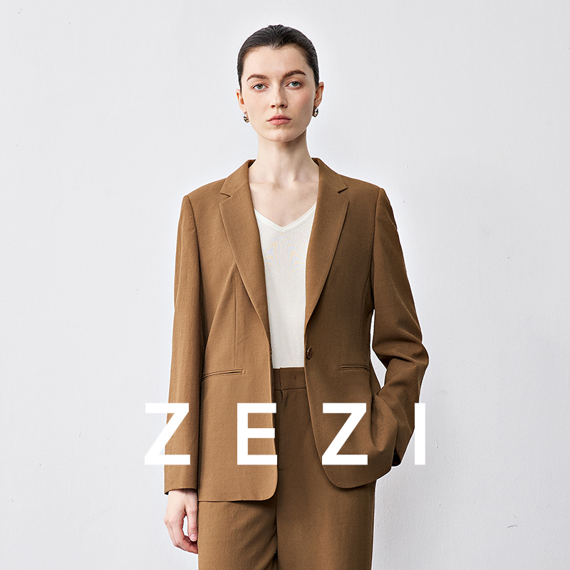 ZEZI【冯超专属】【雨滴套】日本进口Nikke100羊毛西装西服Z11C059J