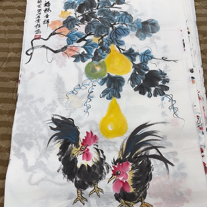 国画花鸟等多种鸟类和动物的100.50