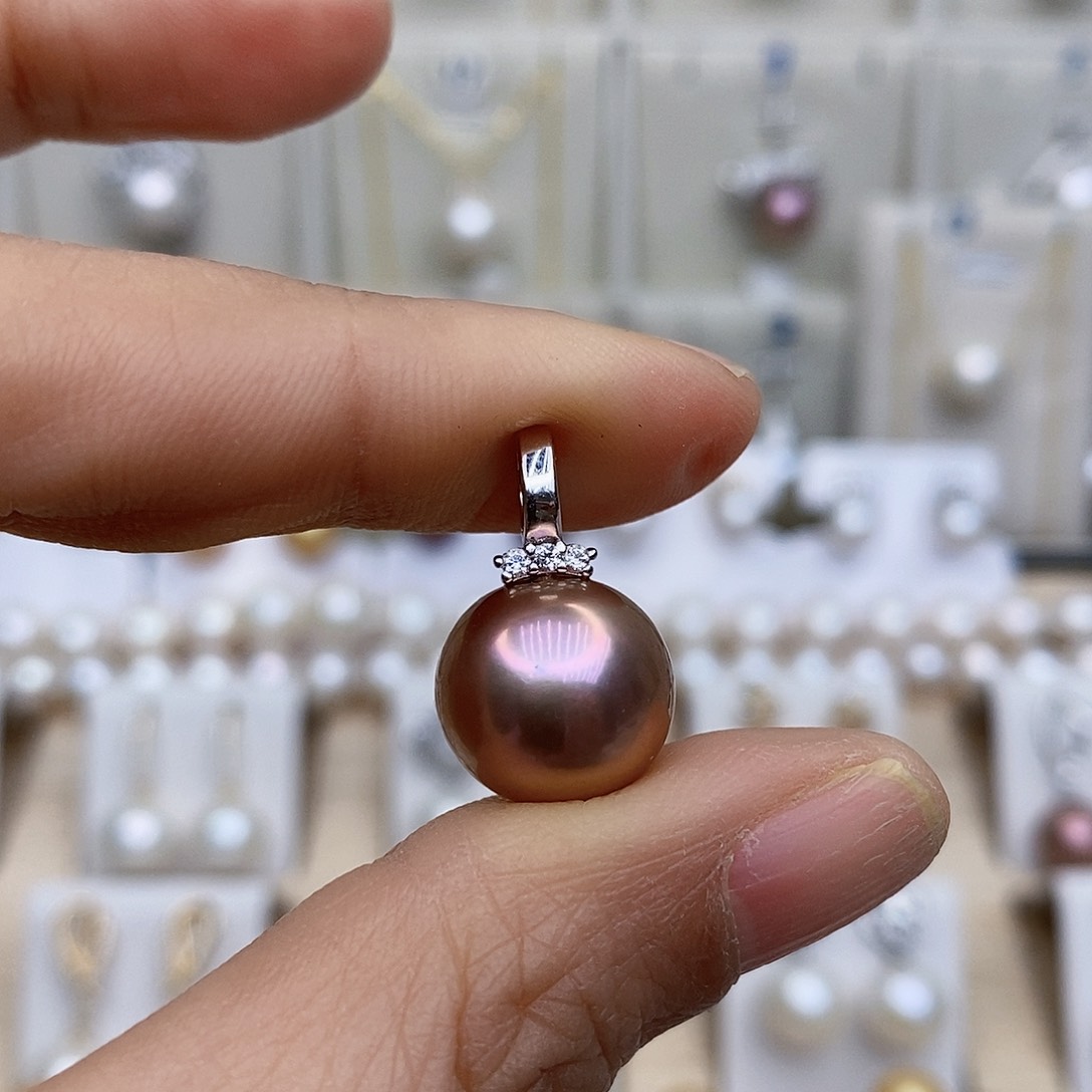 淡水珍珠颈饰银S925镶嵌