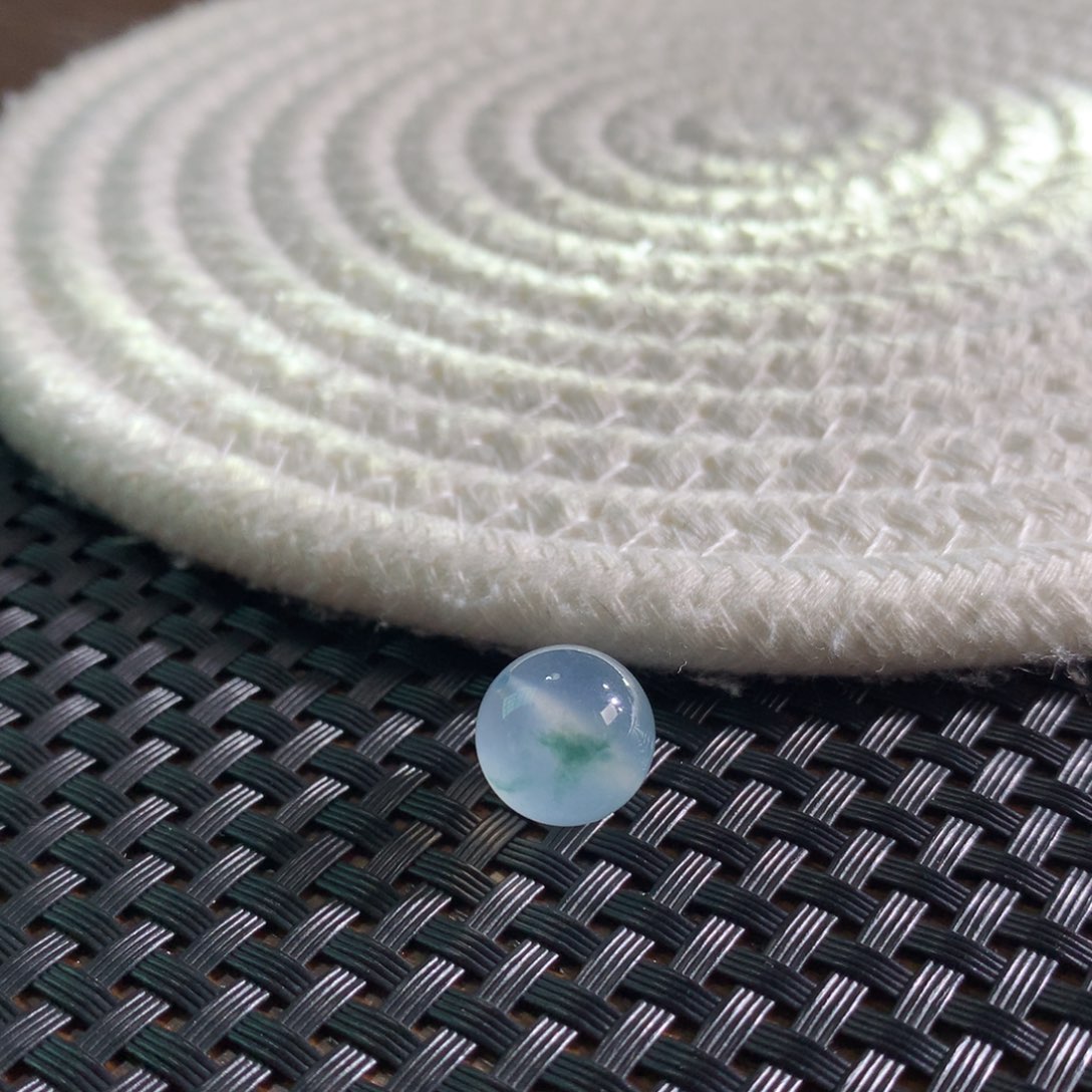 未镶嵌手串翡翠卡12高冰蓝紫底飘花