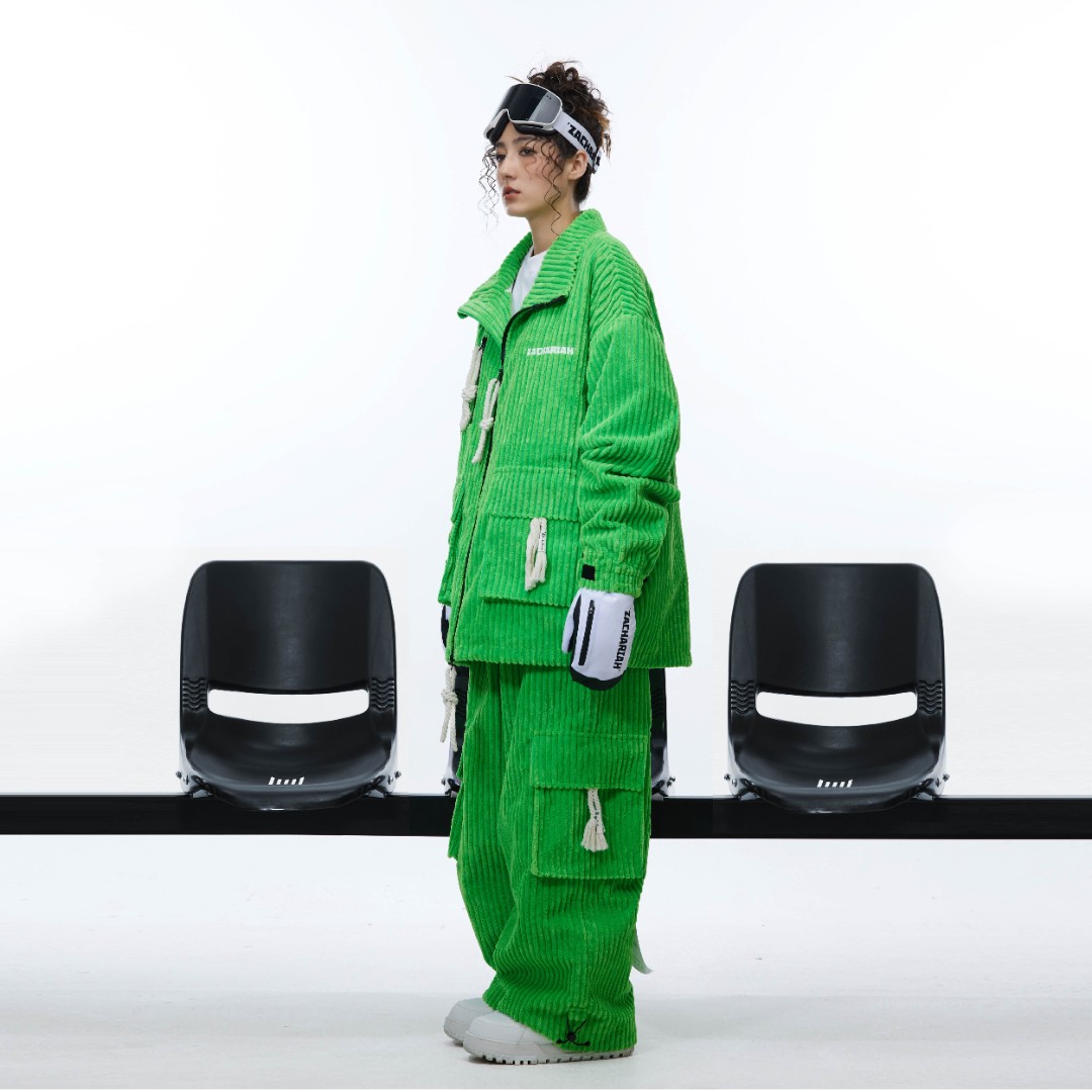 ZACHARIAH【春日格林】港风条绒滑雪服Z-Tex3LSpe新款防水滑雪套装