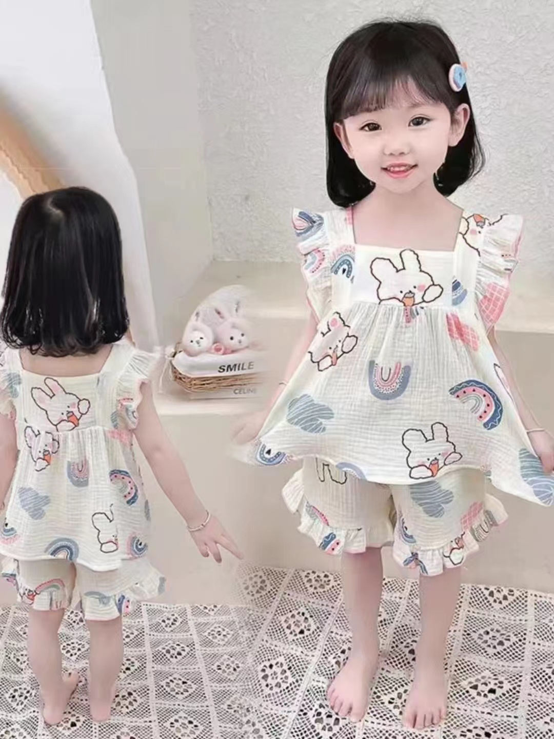 B13（汤圆童装）家居服套装可爱宝宝舒服透气