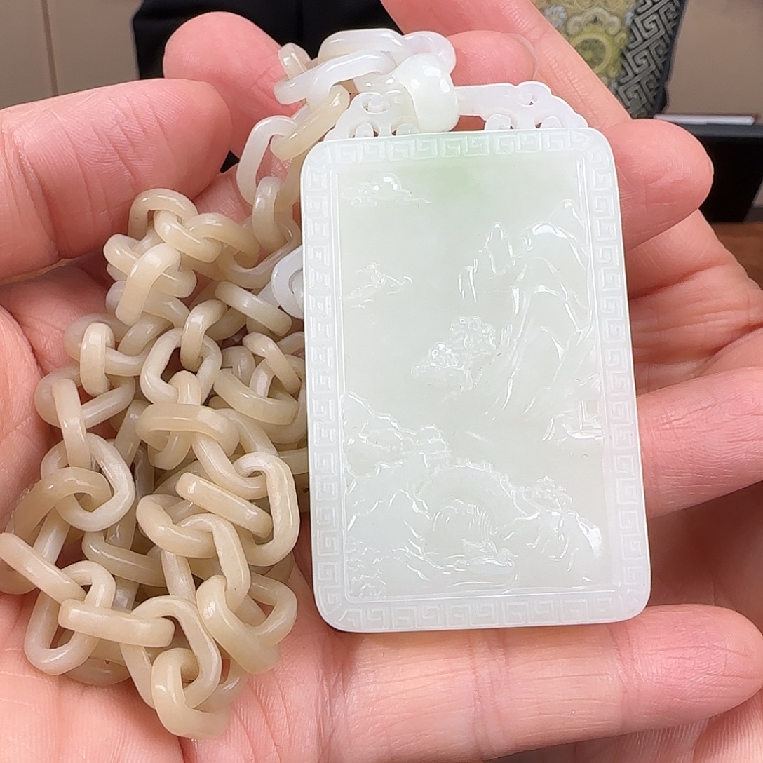 和田玉未镶嵌颈饰