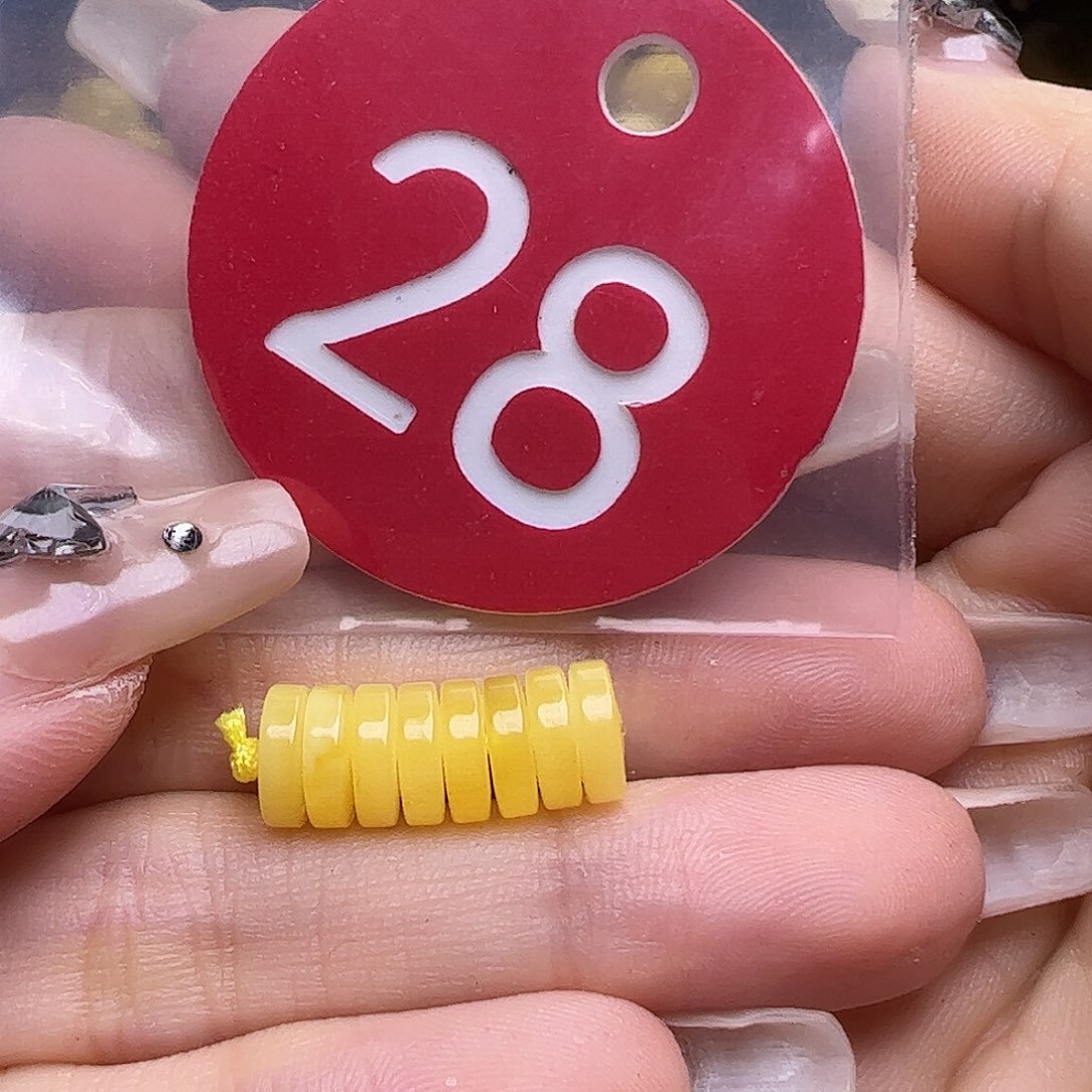 蜜蜡未镶嵌珠宝奇石7mm精工隔片