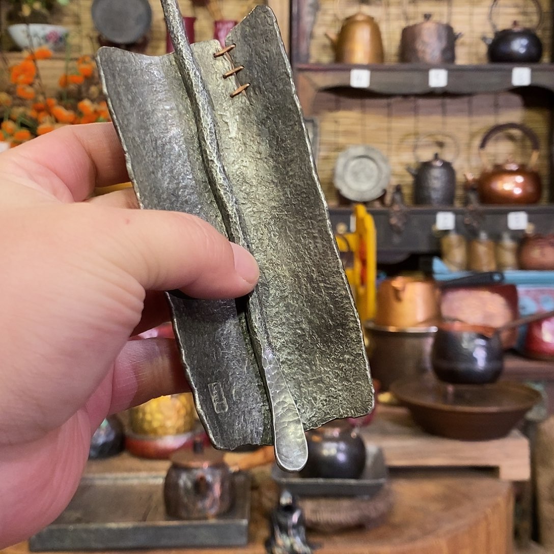 今语择物 锡茶则套装