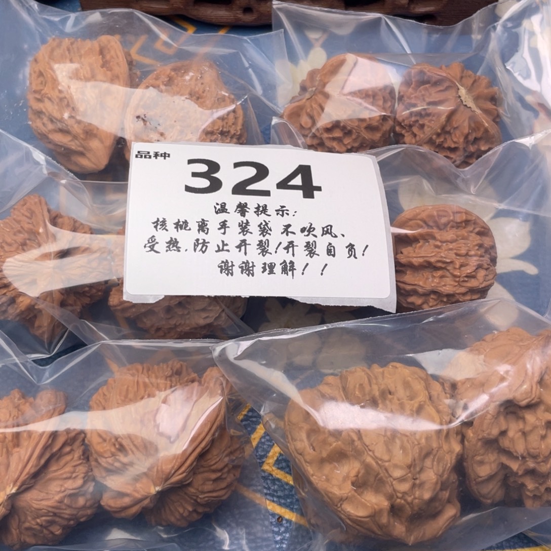 文玩核桃把件324号对带练手龙鼎