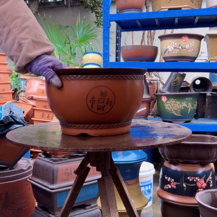A款财金福门小花盆花盆花盆
