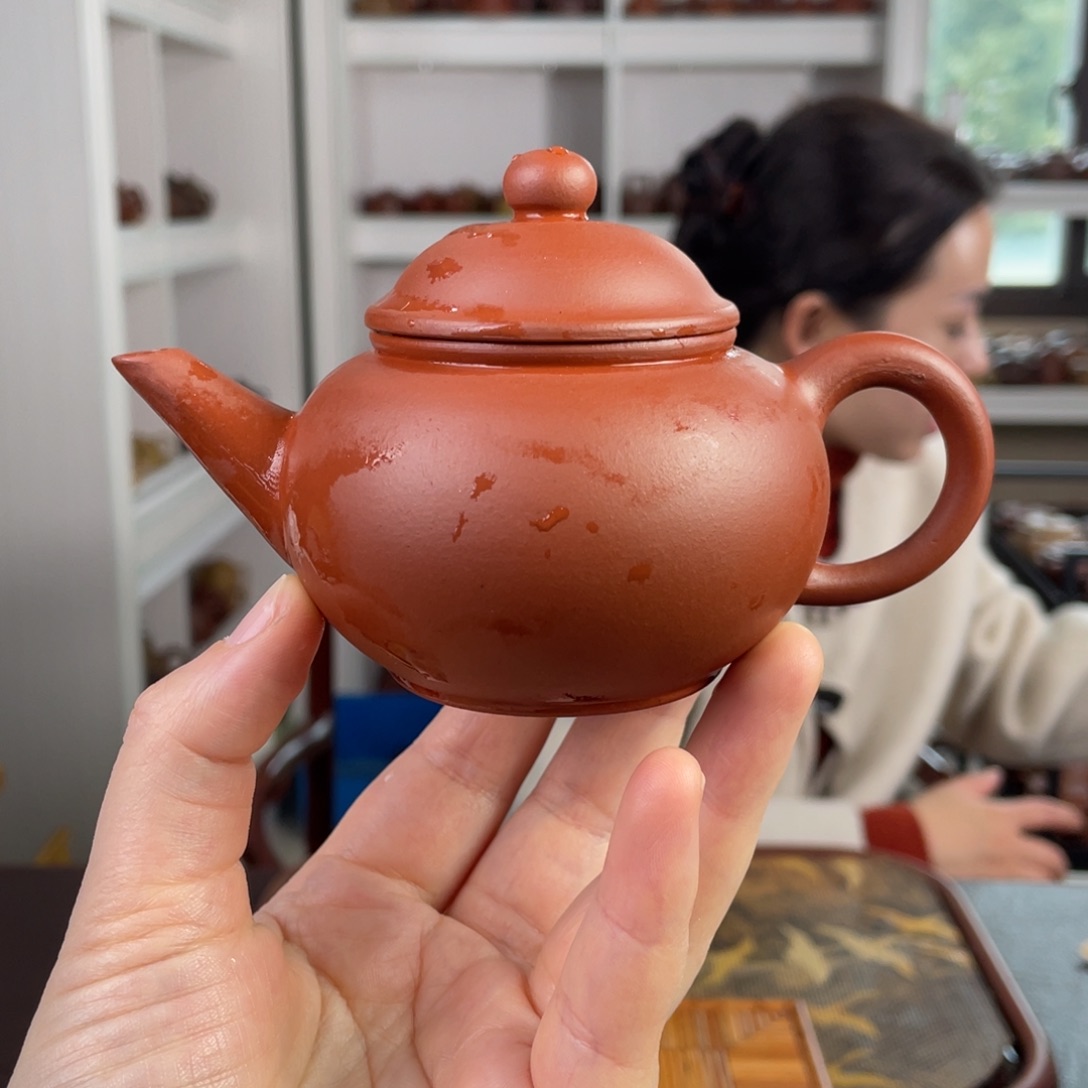 紫砂茶壶红清水水平180cc