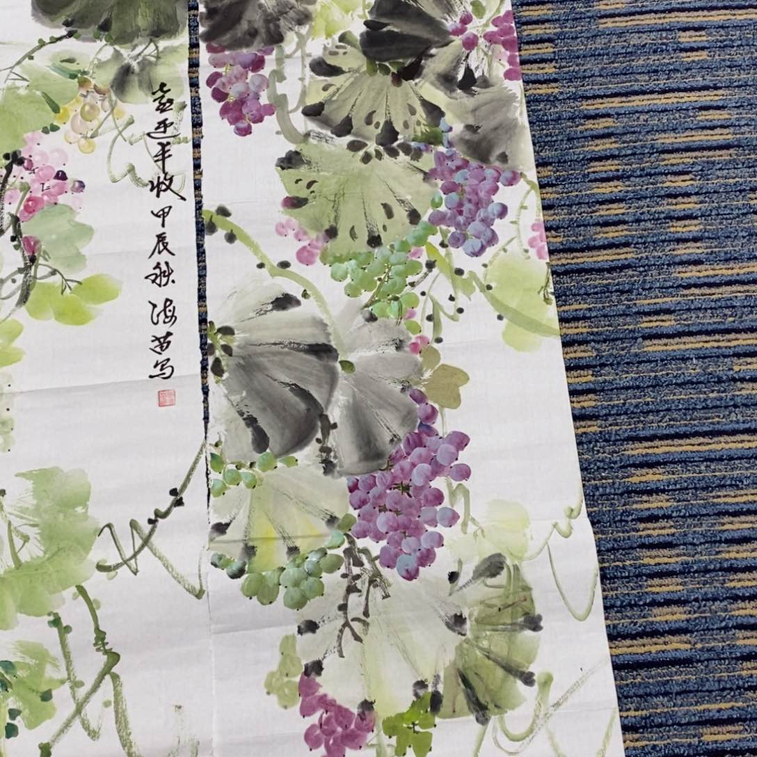 国画国画花鸟四尺长条 琪