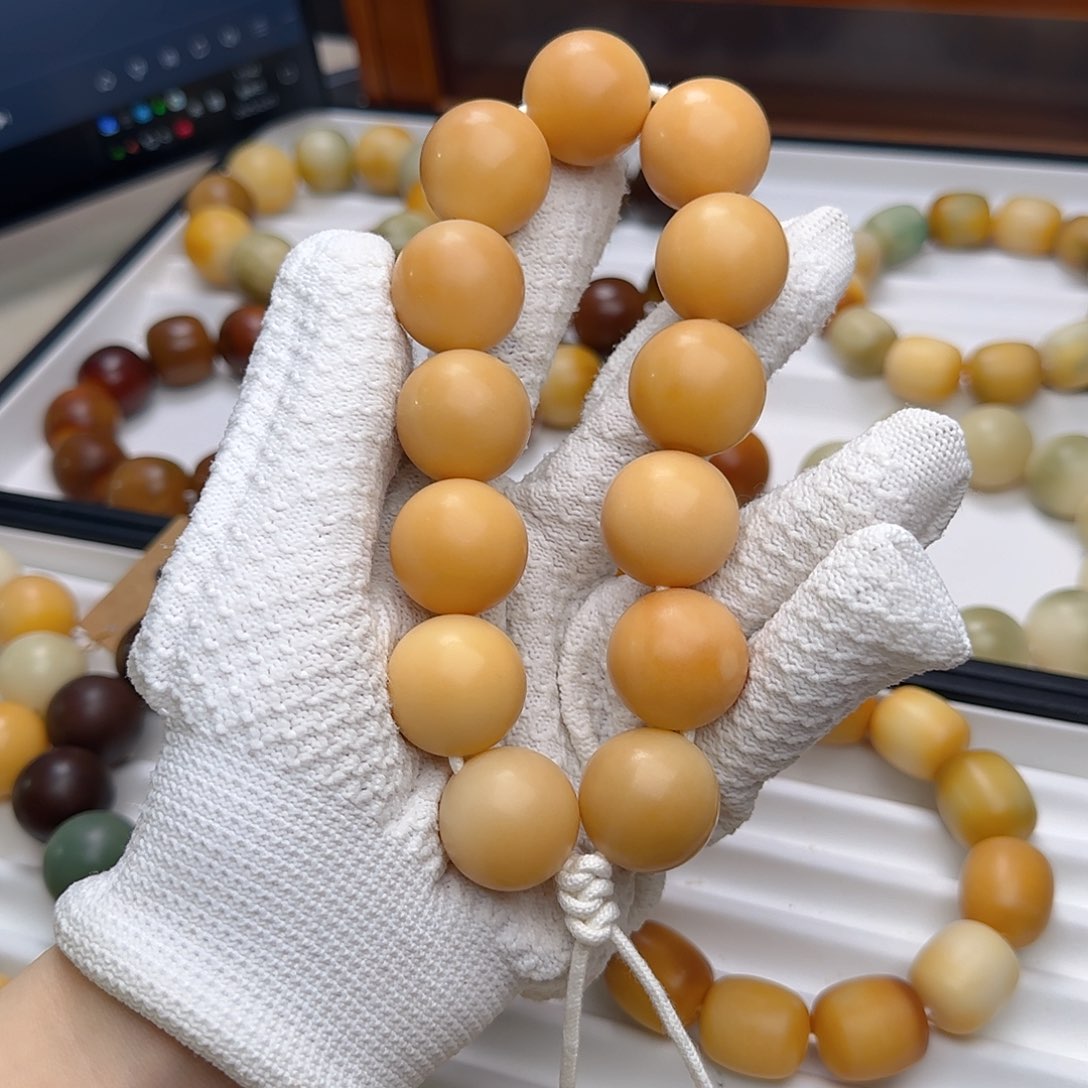 菩提根/象牙果手串卡22干磨手持默认微瑕