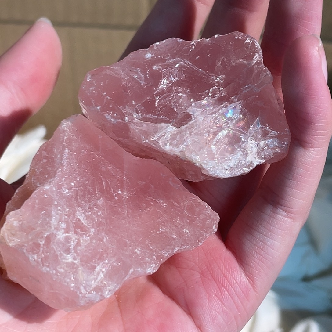 手链未镶嵌水晶粉水晶 4号