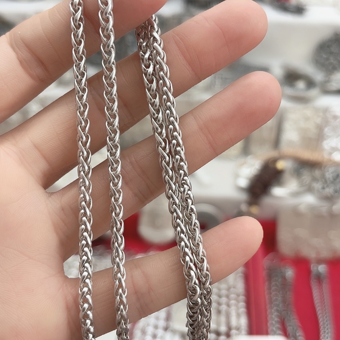 纯银肖邦项链4毫米