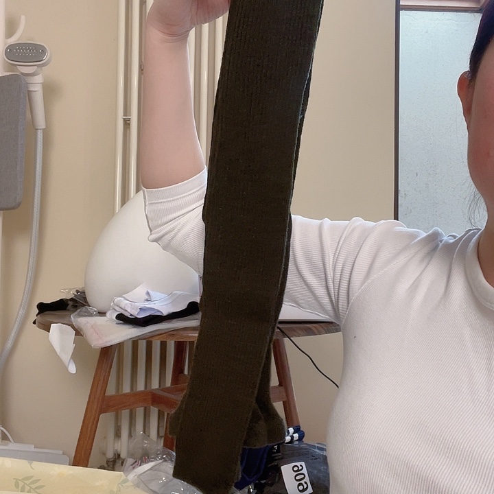 三醋酯纤维优家墨绿色打底裤130斤以下可穿760