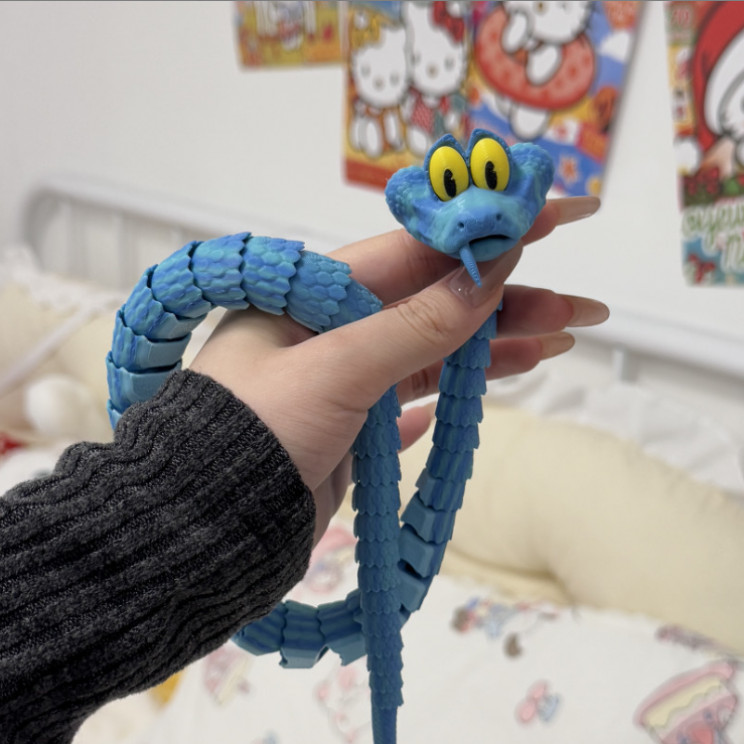 卡通玩具盖瑞蛇全关节可动仿真模型男女孩礼物