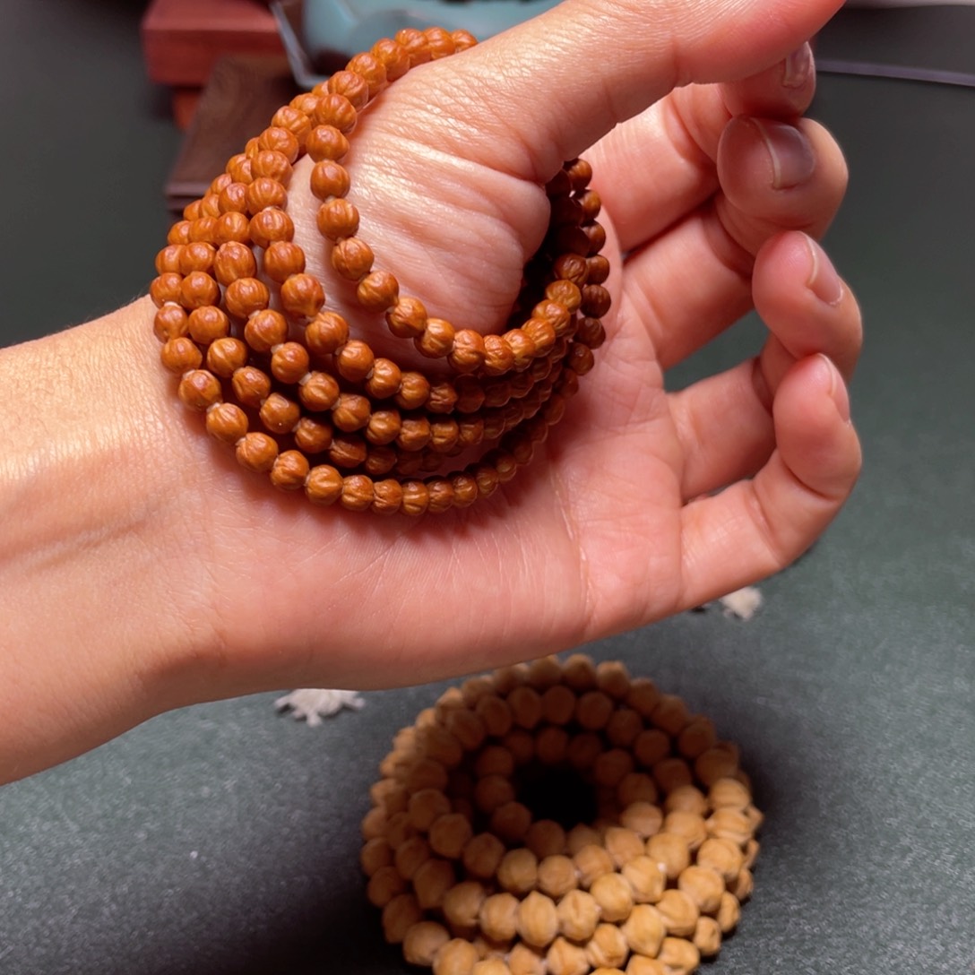 柏香籽/百香籽吊坠莲花金豆
