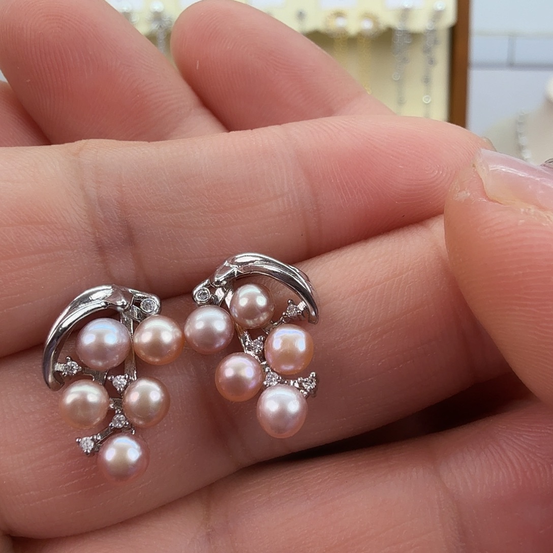 未镶嵌耳饰淡水珍珠