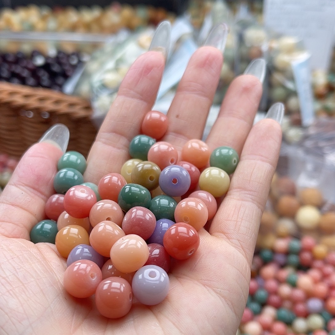 白玉菩提吊坠q10mm/100+10颗