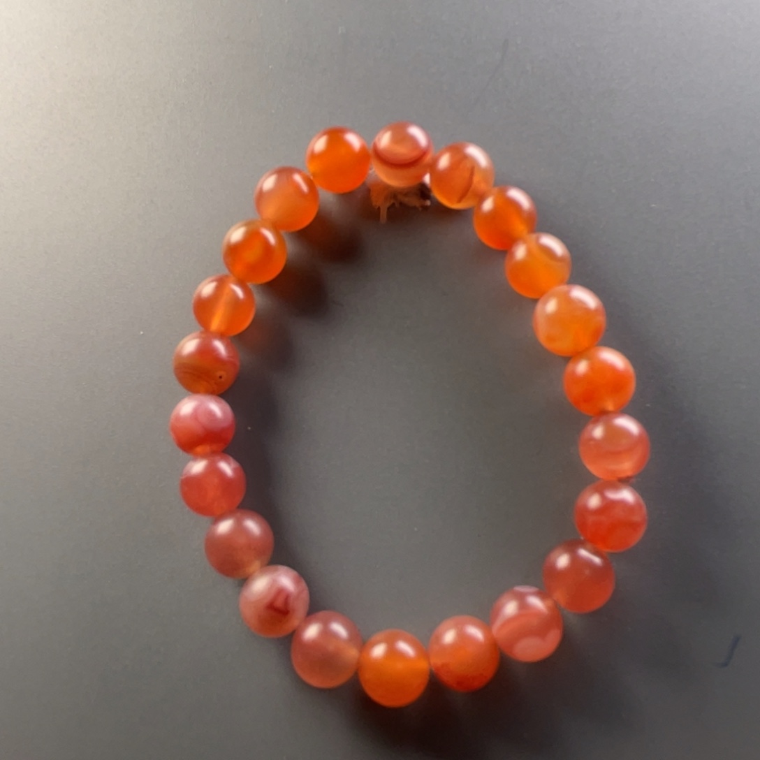 南红玛瑙保山蒲漂天然原矿缠丝天眼手串未镶嵌