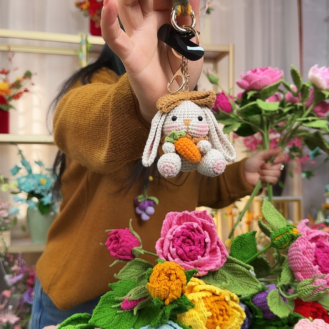 纯手工钩织钩织兔子