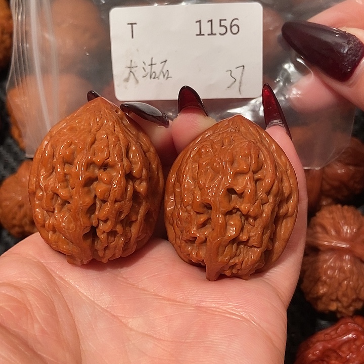 吊坠文玩核桃平谷大沽石37肚39.9