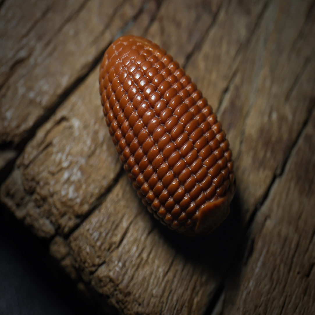 【玉米】单籽微花橄榄核雕