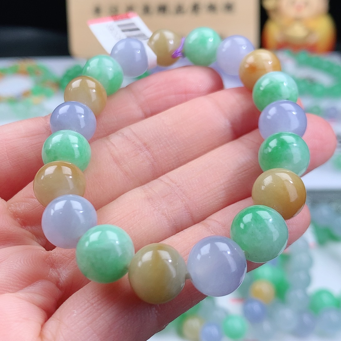 翡翠手链未镶嵌卡10mm