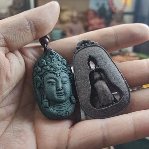 泥塑我**素蓝药师香方观音姐姐加玫瑰无相佛