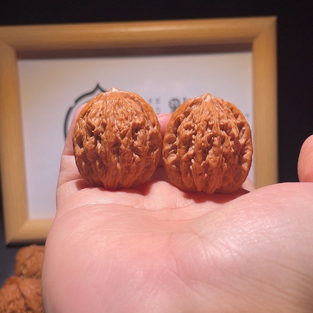 文玩核桃把件33精修麦虎