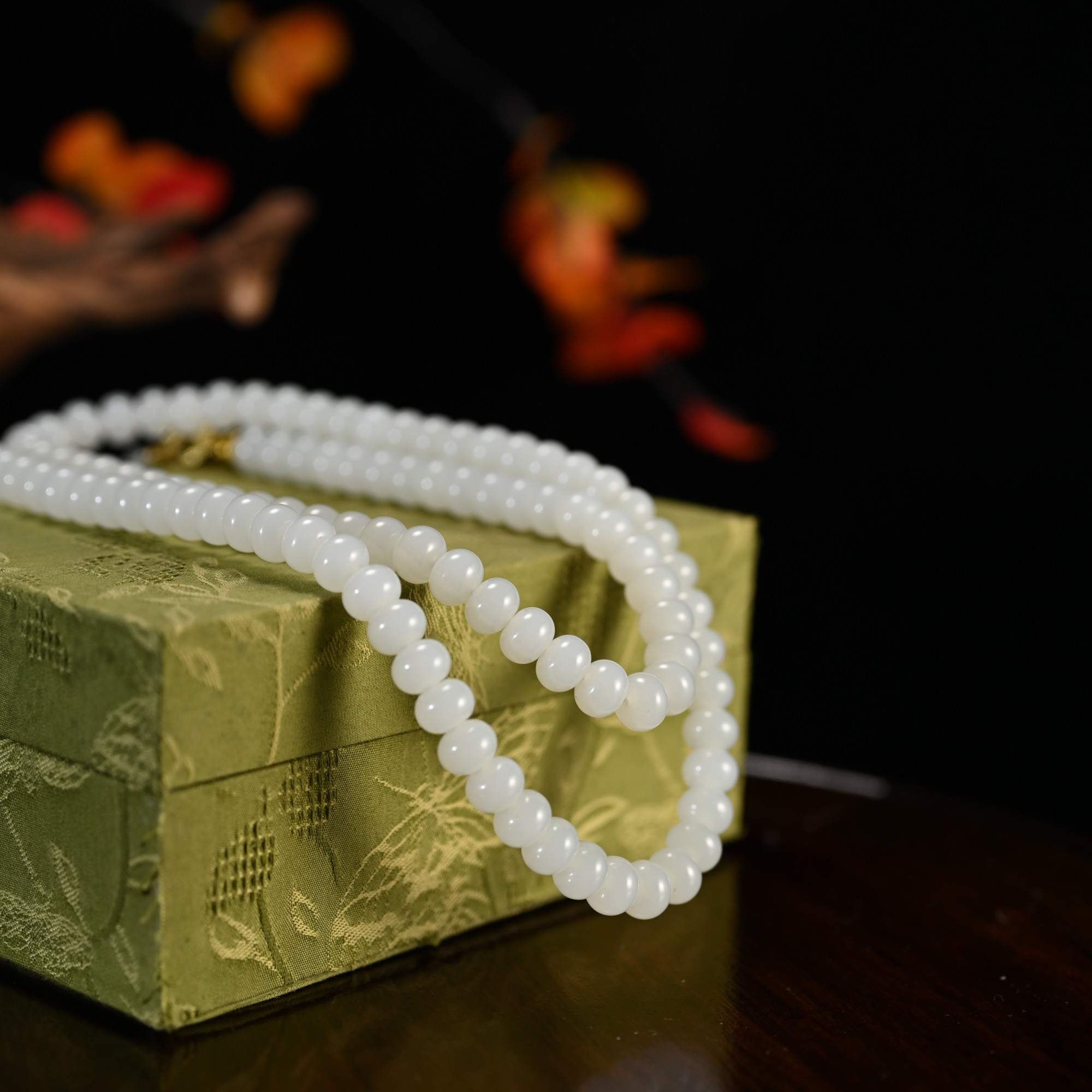 LOT8837和田玉白玉项链/杭拍