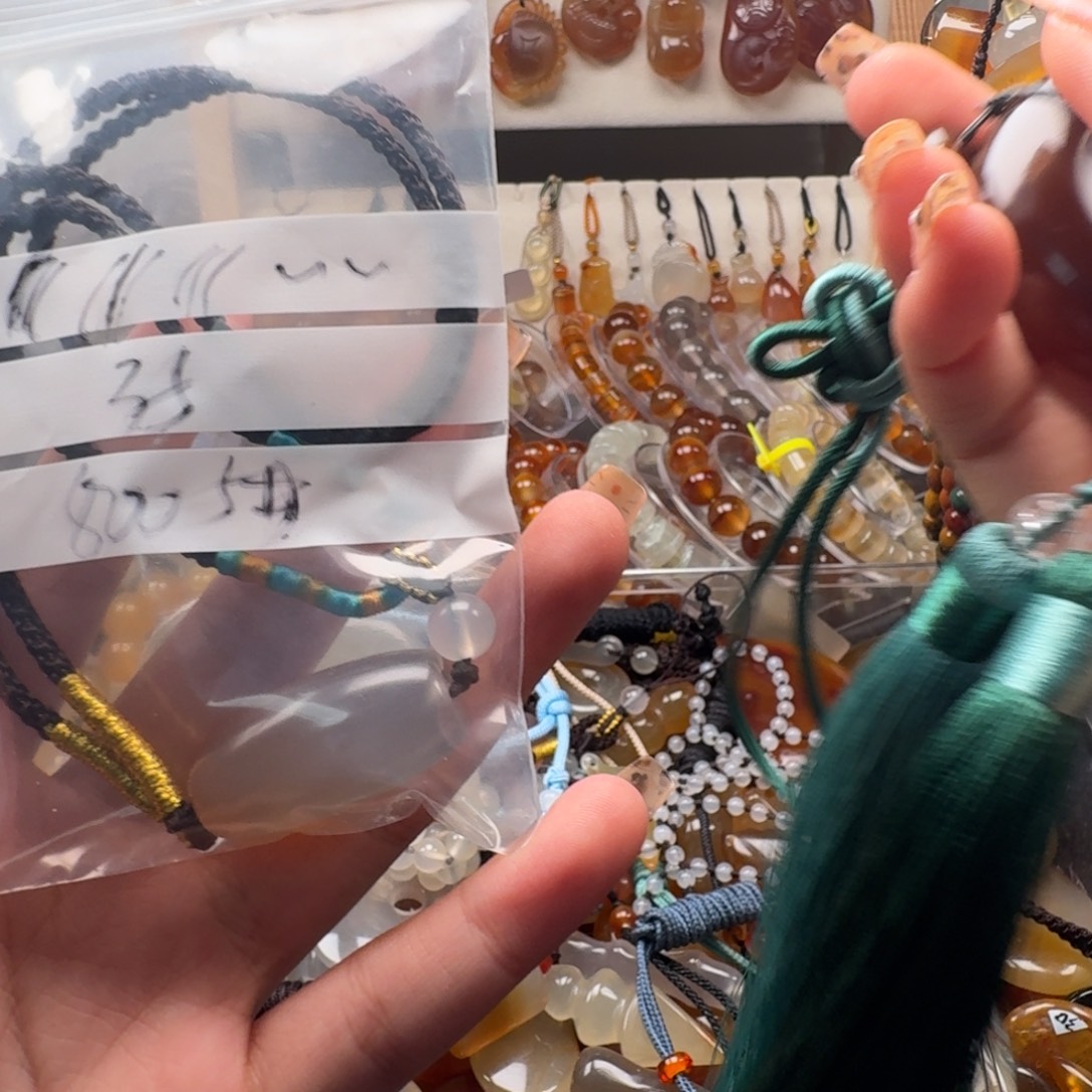 ****～玛瑙/玉髓合金手链8005