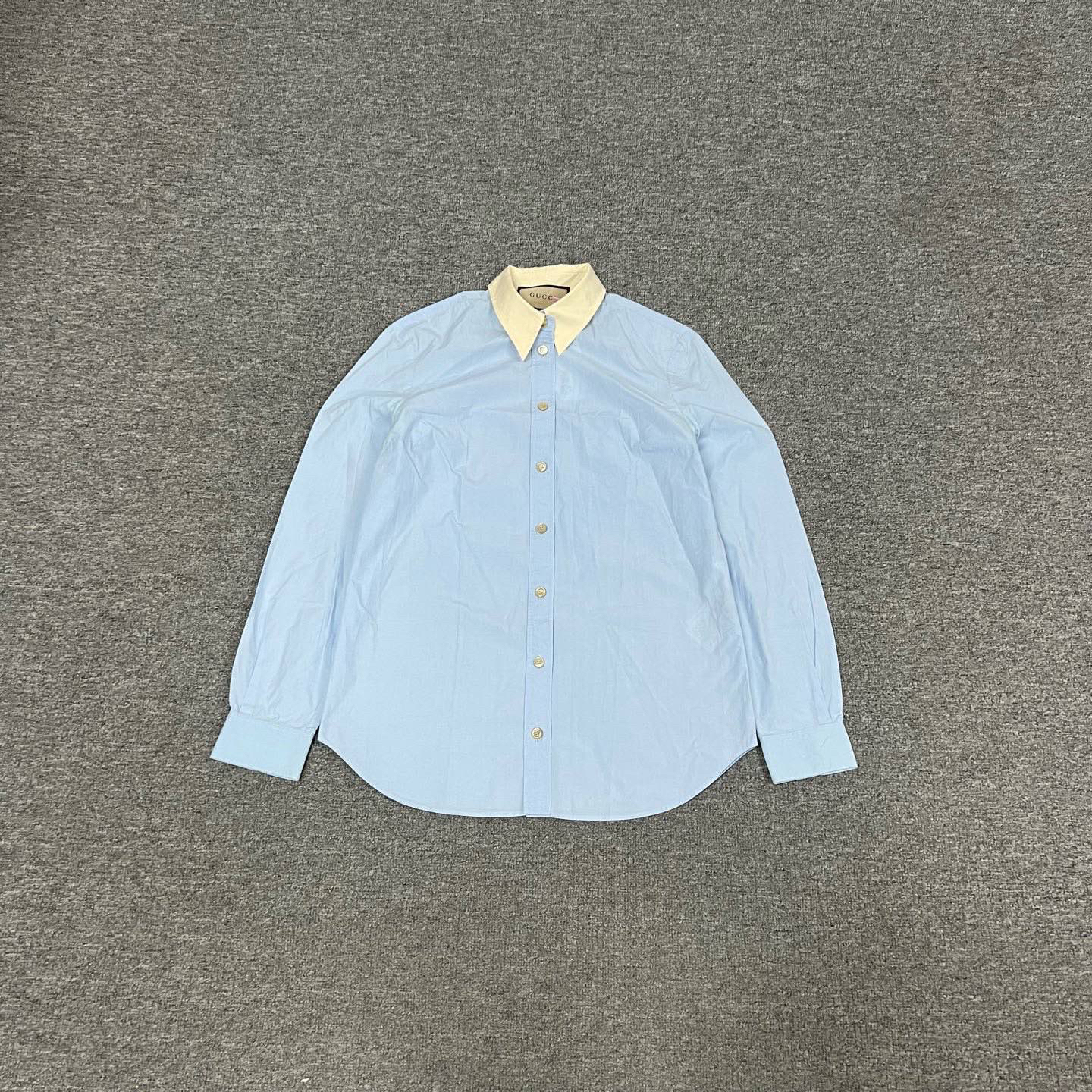 99新 AMIPARIS Gucci 蓝色衬衫40码