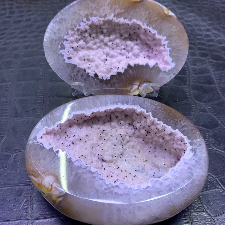 水晶全抛粉牙软盆未镶嵌