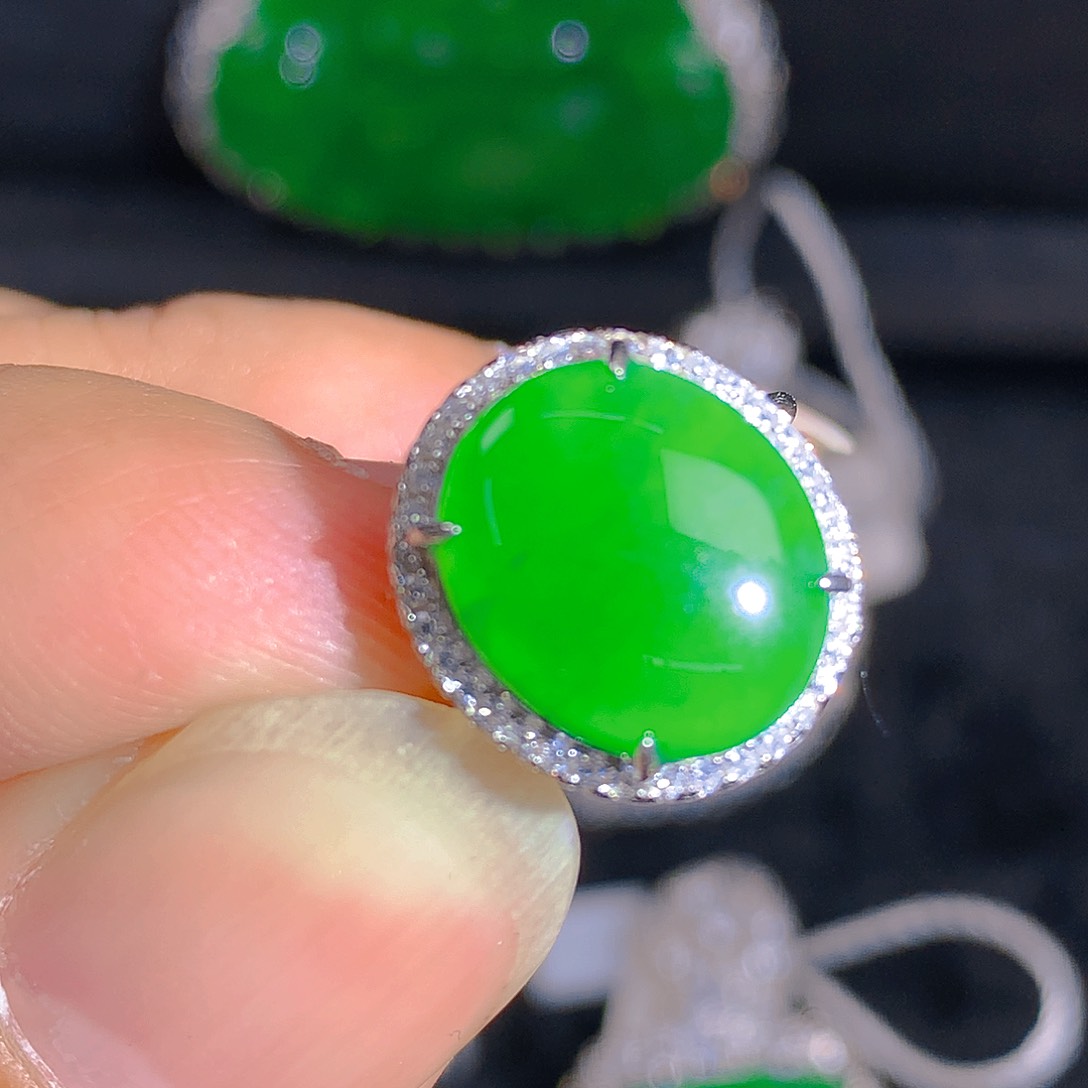 翡翠颈饰银S925镶嵌3706470647