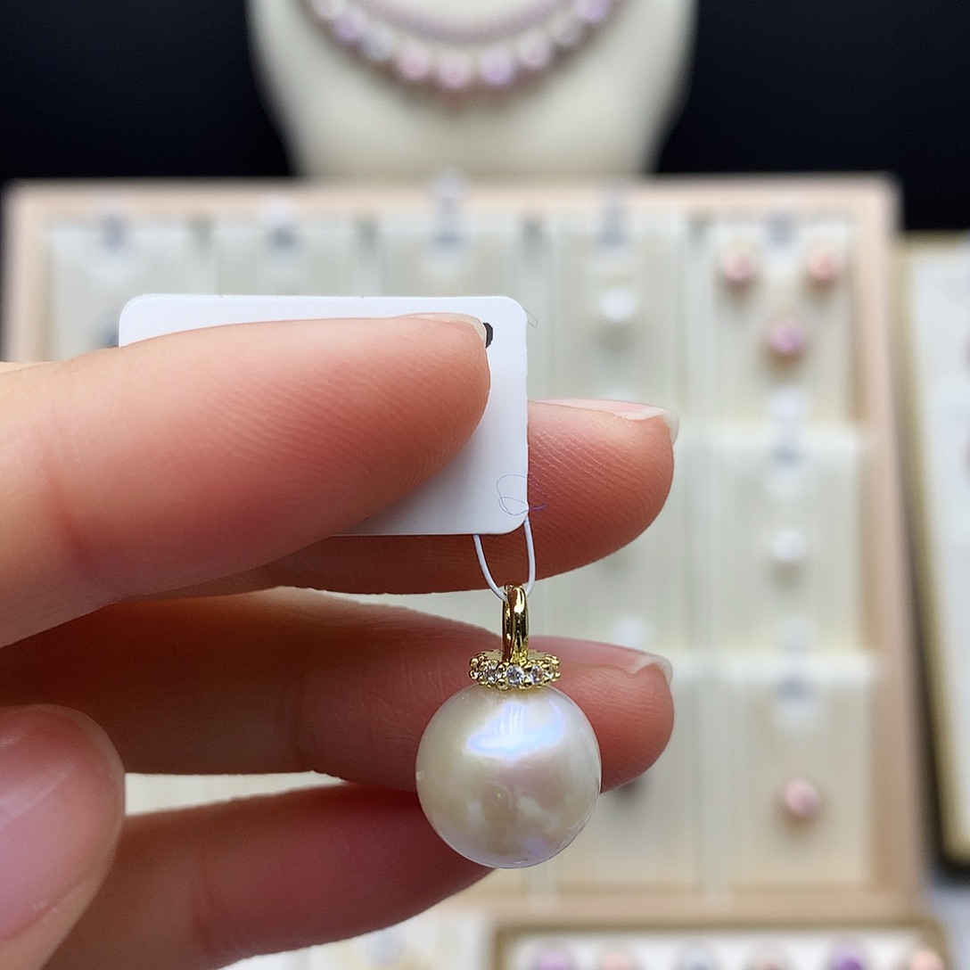 合金淡水珍珠颈饰