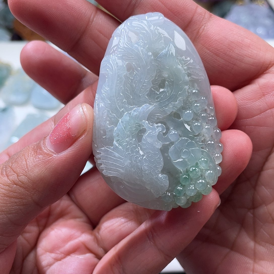 翡翠未镶嵌颈饰甜*蜜