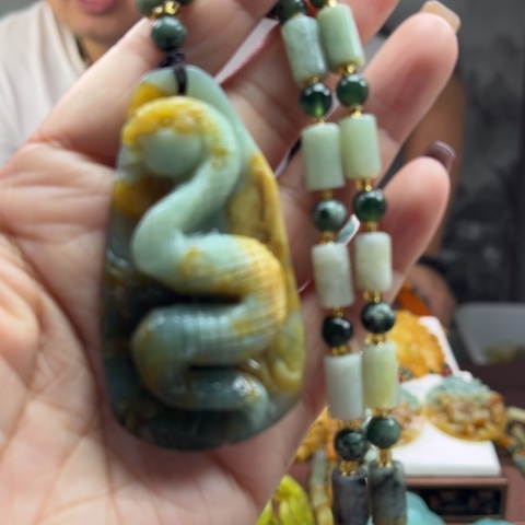 岫玉挂件未镶嵌挂件